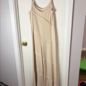 Elegant Cream Maxi Dress